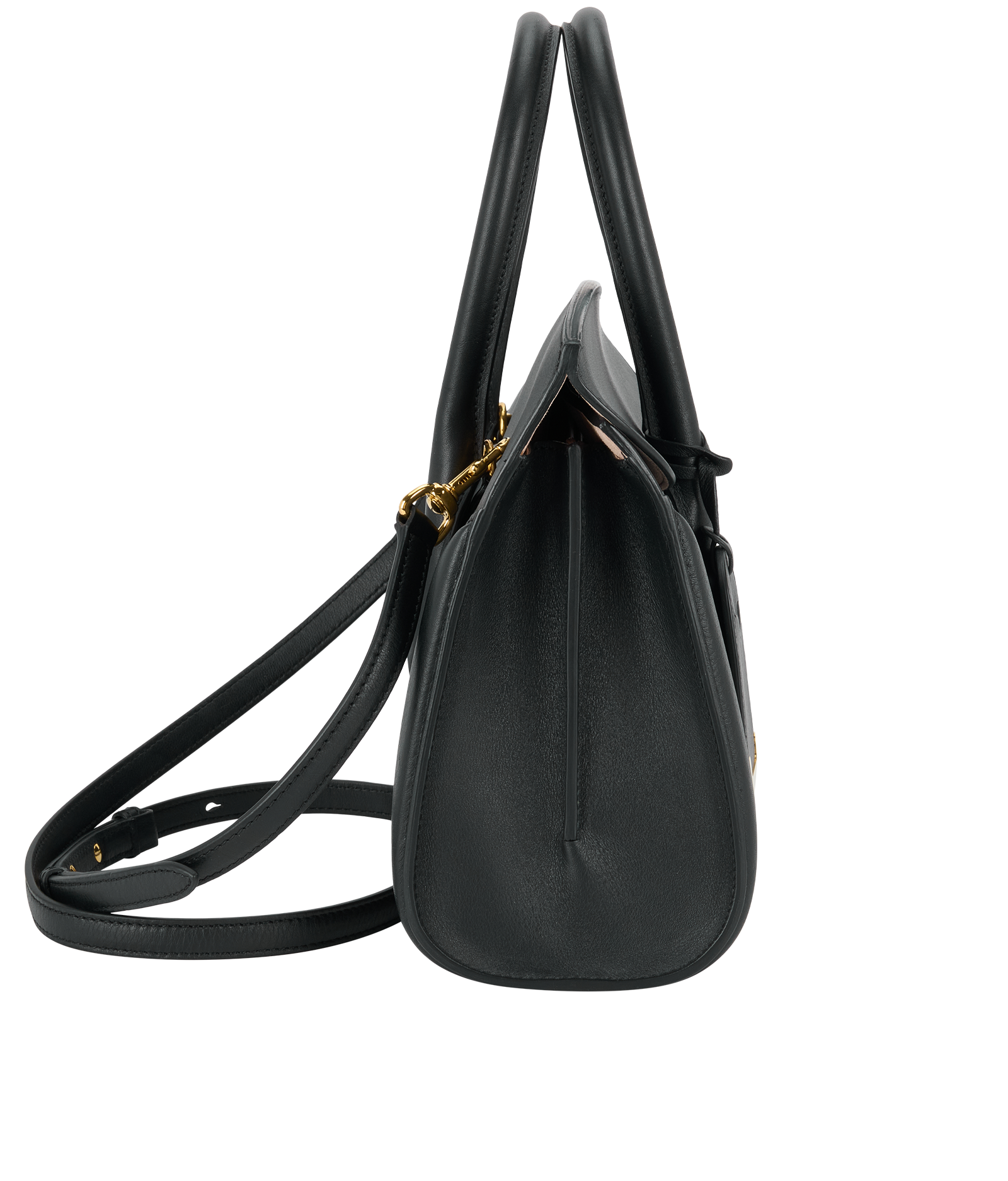 Heroine 30, &pound;550, Handbags, Black, Leather, Side view